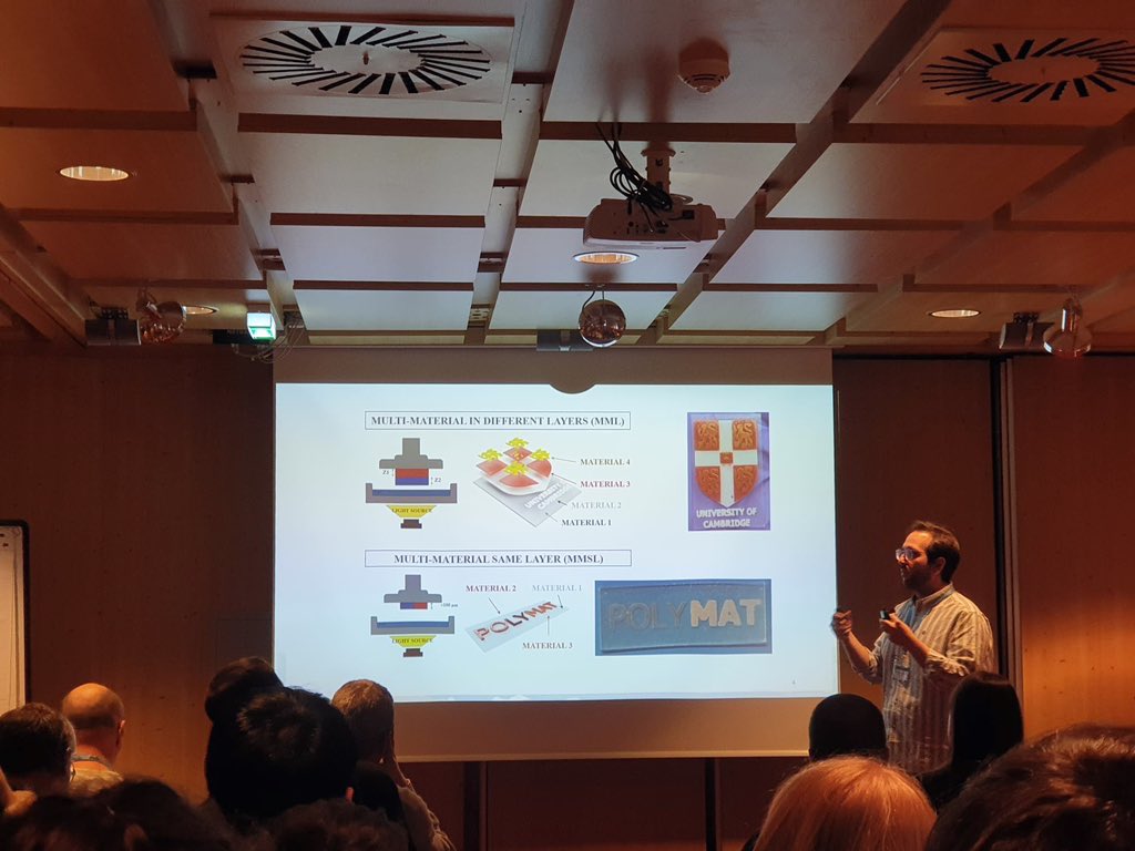 A_DguezAlfaro's tweet photo. Really happy to share our work of multi material printing with #BioEl audience. It has been a combinatorial effort of materials side @MatiasPicchio @DavidMecerreyes and Bioelectronics @BioelectronicsL Bridging this two worlds closer. Stay tune! 😎📻 @POLYMAT_BERC @cambridge_ee https://t.co/RVEbcgDZDm