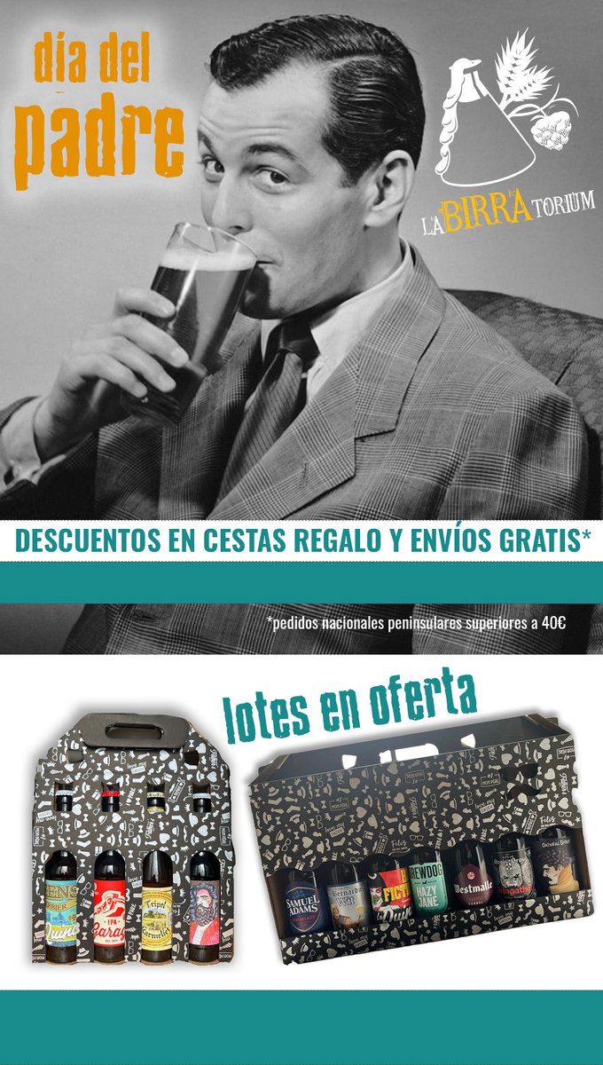 Hoy en <a href="/yosilose/">yosilose.com</a> yosilose.com/dia-del-padre aparecemos como un buen sitio donde comprar buena birra para el #diadelpadre ¡Tenemos packs especiales y envíos gratis a partir de 40€! #regalabirra #lamejorcerveza #packscerveza labirratorium.com/es/inicio/2054…