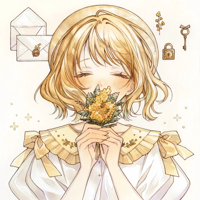 秘密の恋画材 / コピック 色鉛筆 アクリル絵具 