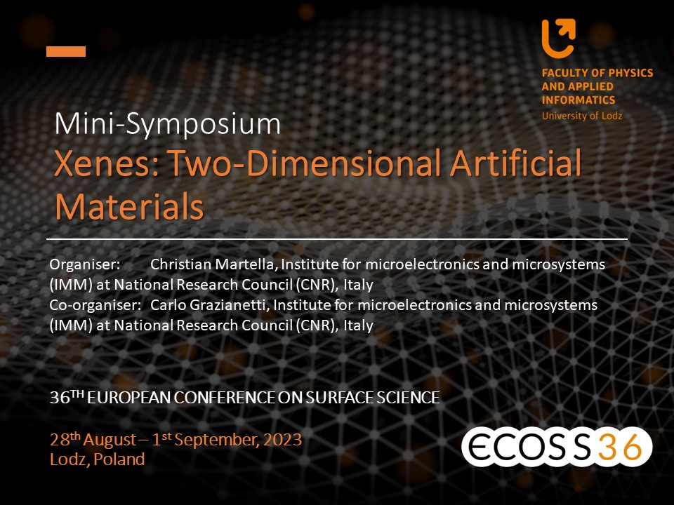 36th European Conference on Surface Science tweet media