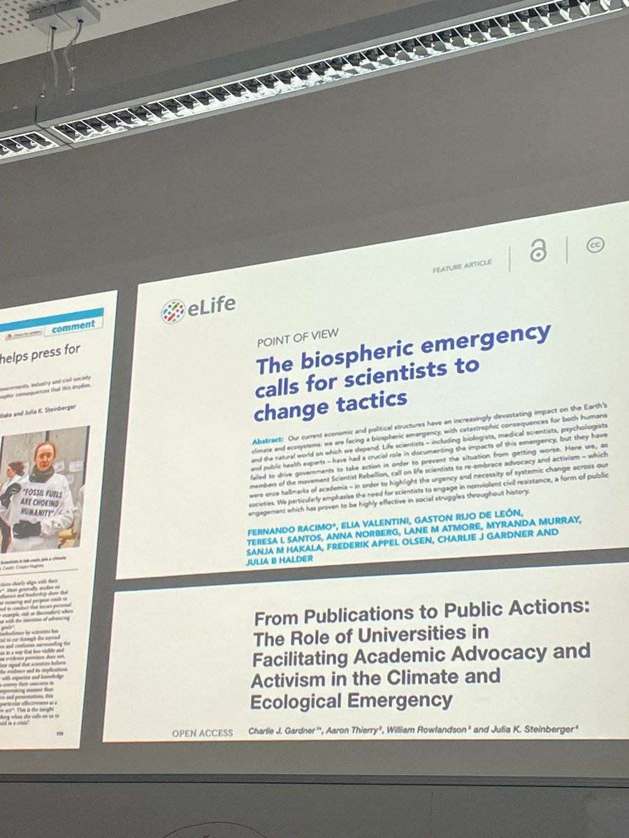 SRNordic's tweet image. Yesterday, @FerRacimo staged an "intervention", interrupting his own research talk at the #KielScales23 conference @kieluni to call on archaeologists, archaeo-geneticists and other scientists of the past to join the movement for climate and ecological justice @ScientistRebel1