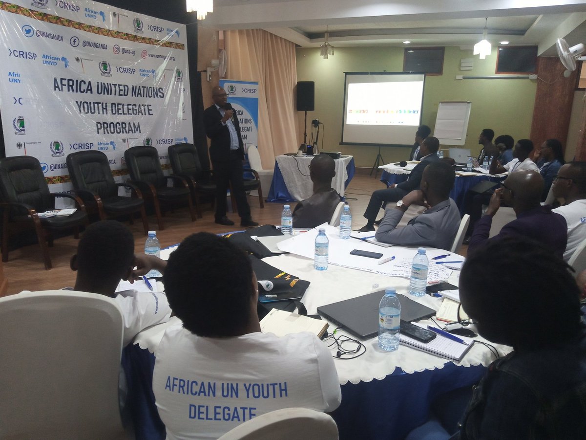 PiusSuuna's tweet photo. @AUNYD_2023 Uganda training was concluded yesterday 14/03/2023 at Grand Global Hotel Kampala. We appreciate @UNAUGANDA and the CRISP team for the platform given to the young delegates to become leaders of transformation as they contribute to #SDGs @lynderlinda @KalemaxA #UNYDP https://t.co/P2r64doTIR