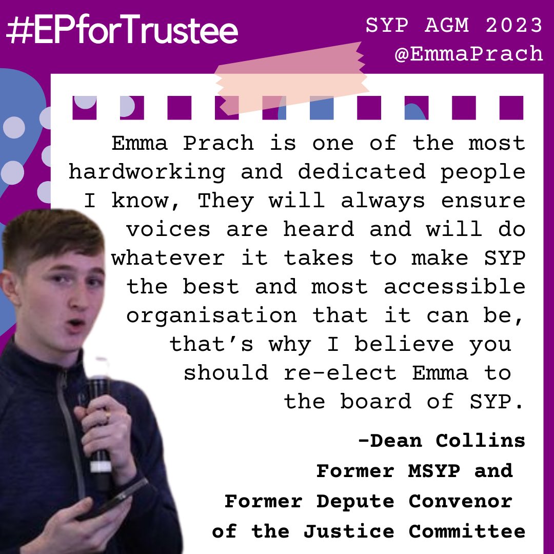 Dean (@DeanCollinsMSYP) tells you why he thinks you should vote #EPforTrustee.