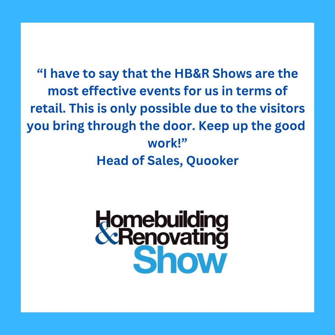HBR_Show's tweet photo. Thank you to the wonderful @quookeruk for this feedback - our events have always and will always be about putting our exhibitors in front of the right kind of visitor, not just the highest numbers!
#HBRShow23 #build #renovation #activeprojects #visitors #eventprofs https://t.co/JOF2Cd9Ztv