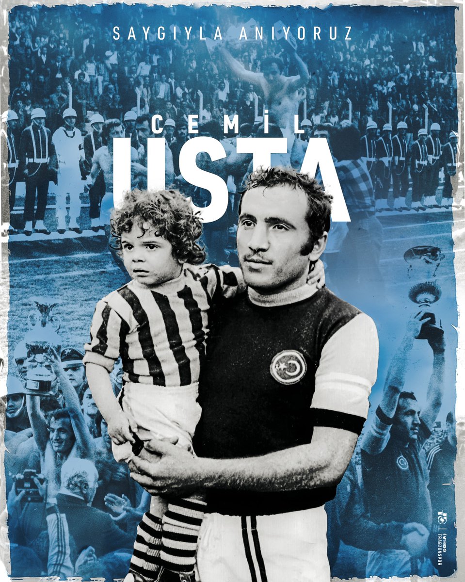 Trabzonspor’un Dozer’i, efsane kaptanımız Cemil Usta’yı vefatının 20. yıl dönümünde saygı ve minnetle anıyoruz. Ruhu şad, mekanı cennet olsun.