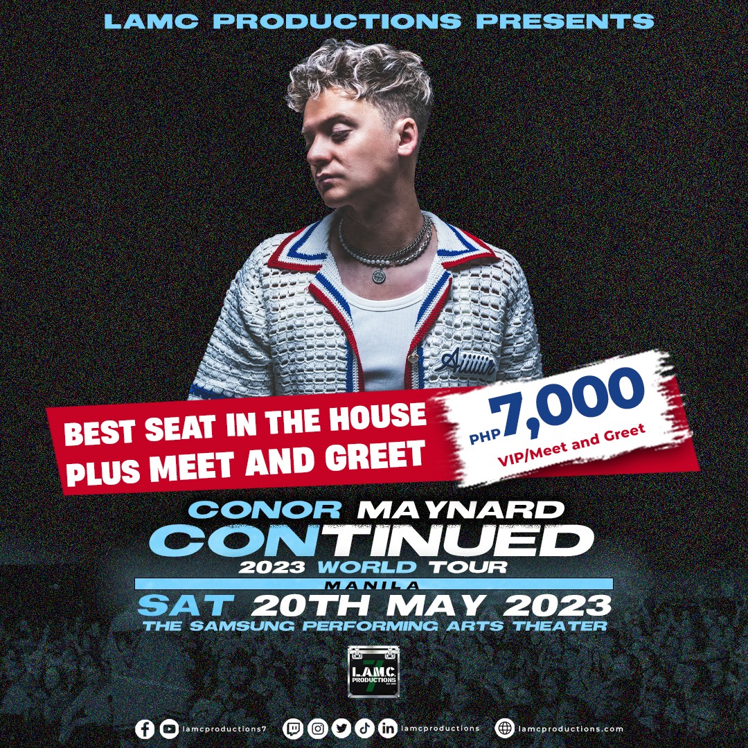 TicketWorld Manila on Twitter "Do you want to meet Conor Maynard? Grab