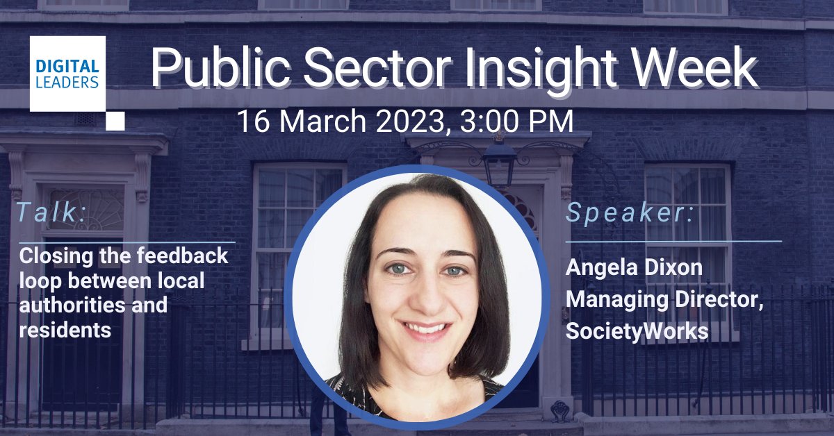 Happening tomorrow! 

Catch our our session on closing the feedback loop between local authorities and residents at Digital Leaders Public Sector Insight Week tomorrow at 3pm.

Book your free ticket here: ow.ly/IsZT50NiEYZ 

#PSIWeek #LocalGov