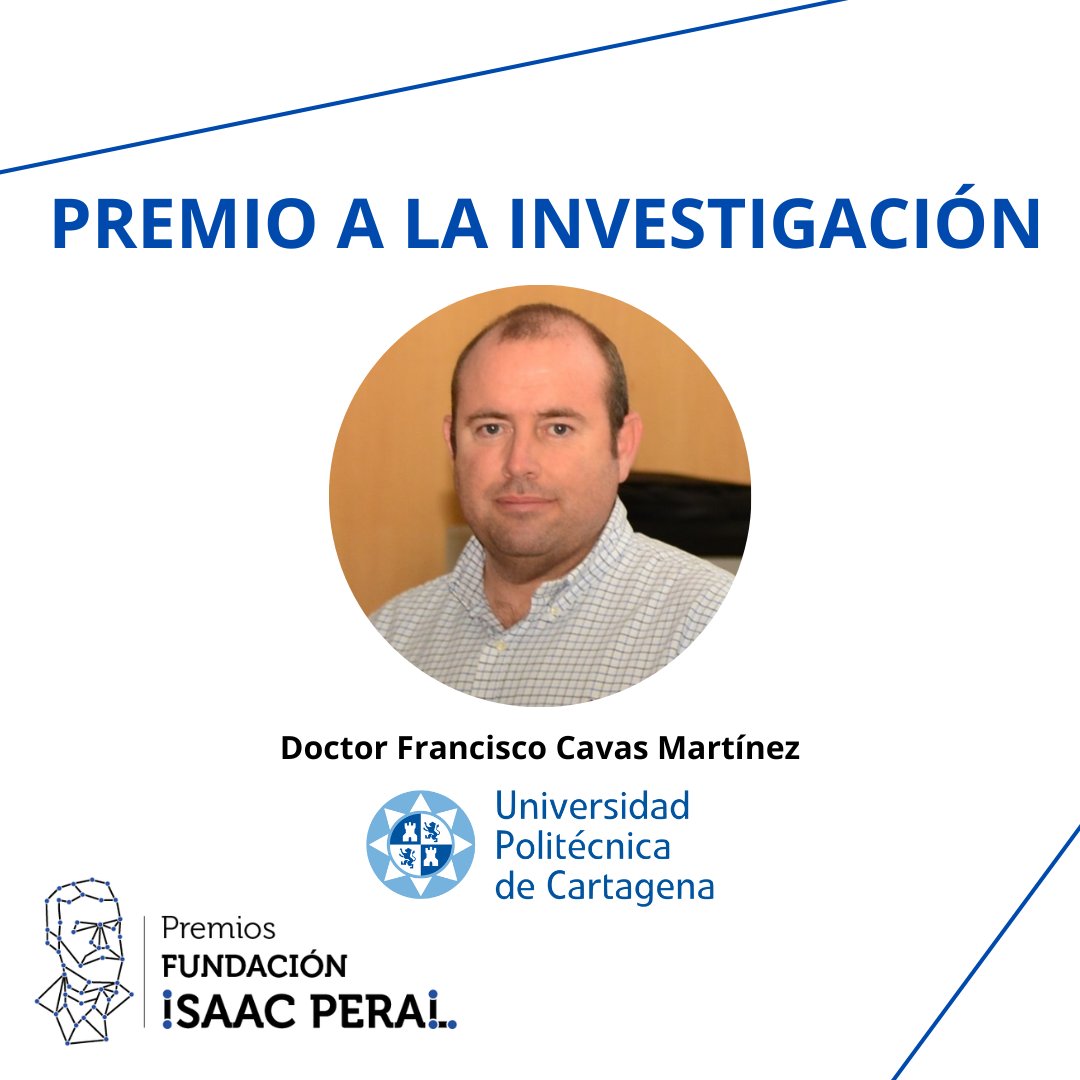 🏆En la categoría de Premio a la Investigación, el ganador ha sido el Doctor Francisco Cavas Martínez de la UPCT (@UPCTnoticias) por su proyecto sobre la detección y clasificación de elementos de fijación aeronáutica mediante técnicas de Machine Learning.

#PremiosFIsaacPeral2023