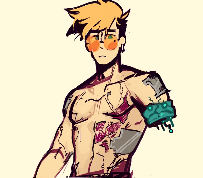 It is almost 3 an insomnia is beating my ass so y'all get random doodles I made that I'm too sleepy to care about how good they are to share.  #trigun 