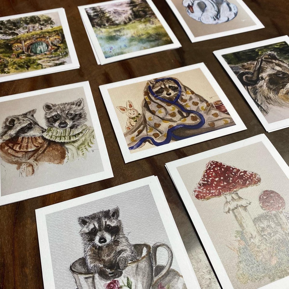 wandtlsart's tweet photo. 🌷 cards and prints on sale 🌷

- I ship internationally 
- you can find all the prices in this tweet but don’t hesitate to ask any question if you have one 🍓
- some cards are almost sold out especially the raccoon ones ! https://t.co/iPHioHJIOj