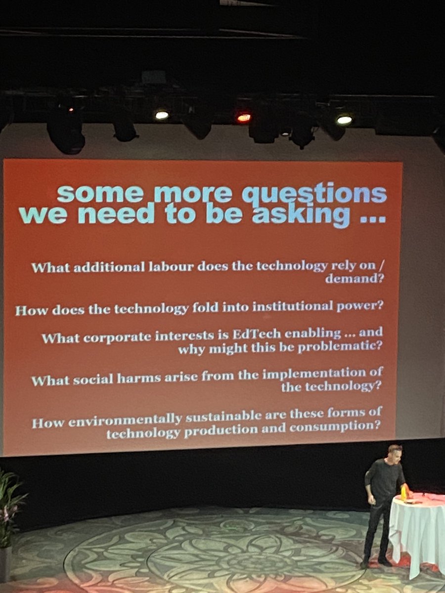 rensfeldt's tweet image. @Neil_Selwyn Encouraging Ed researchers to question EdTech! #nera2023