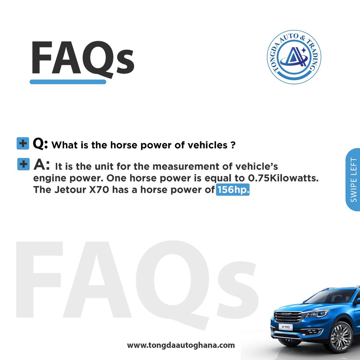 Tongdaauto_gh's tweet photo. "No question too big or small! Check out our FAQs for all the info you need. #FAQs #anyquestionanswered #getinformed see more here https://t.co/qyOSCBcVHN https://t.co/nbTKvFfJTP
