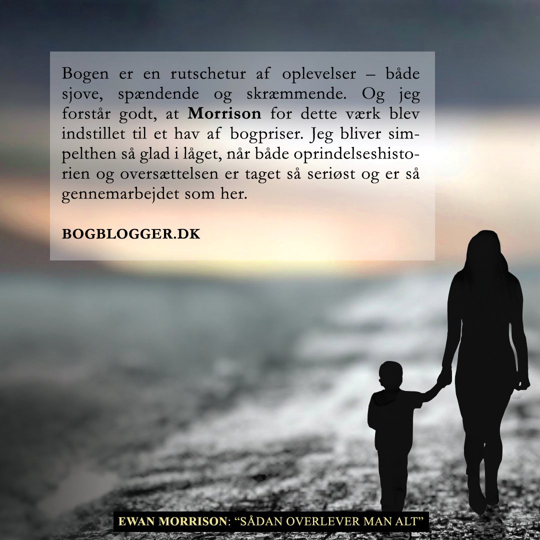 ScreamingRecs's tweet image. Wauw! Et kæmpe anerkendende nik fra bogblogger.dk, som bl.a. kaster velfortjent ros i retning af oversætter Rasmus Hastrup 😍
"Sådan overlever man alt" af @MrEwanMorrison blev udgivet den 20. januar!
#EwanMorrison #SådanOverleverManAlt #howtosurviveeverything