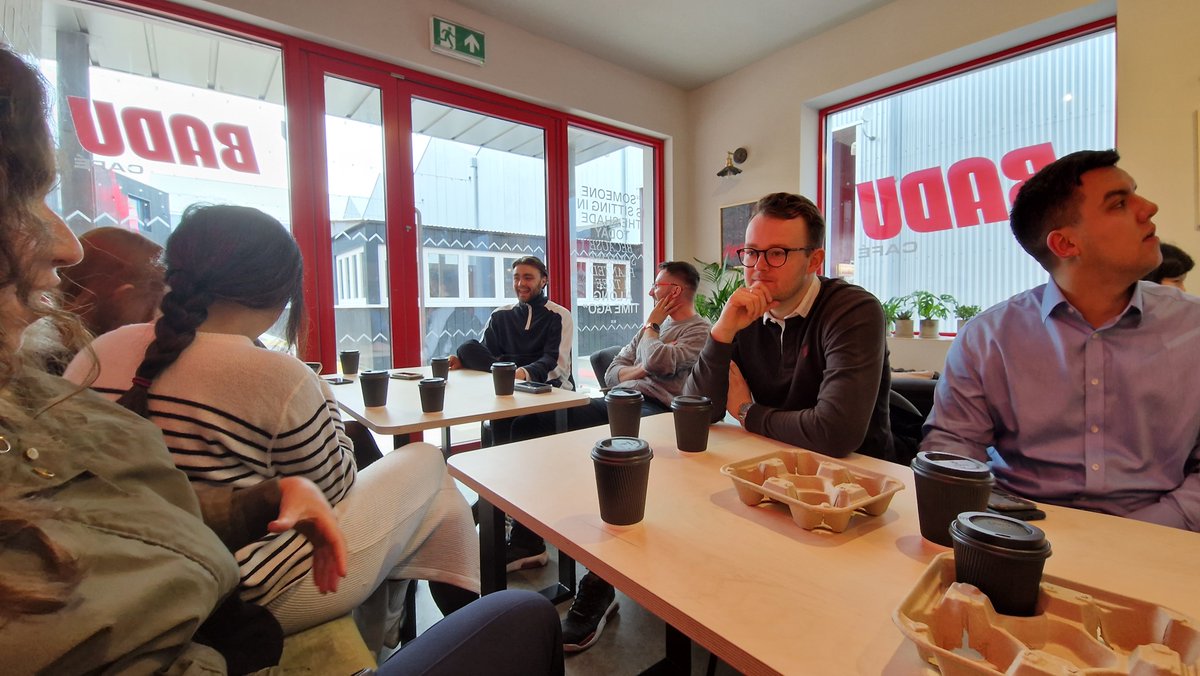 Last week, the team went out for a coffee date, but with an alternative motive: to support <a href="/BaduSports/">BADU</a>  Coffee, which just opened in our neighborhood! 

They do incredible work for young people and we're really happy to be close to their new community cafe in #Hackney
