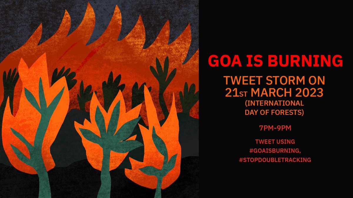 🚨ATTENTION🚨

Goa’s forests have seen 100s of fires in the last ten days. Large tracts of primary forests have been damaged, destroying the lives of all the creatures that call it home. 

Read more 🧵