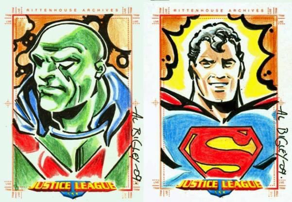 Sketchcards! #dc #comicart #superman #albigley #sketchcards #originalcomicart
