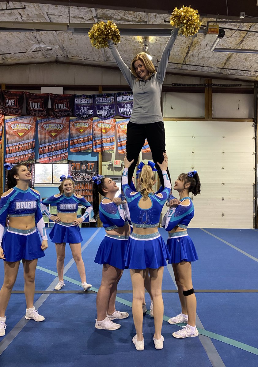 ErinWMUR's tweet photo. Lifting spirits! This week @NHChronicle is grabbing the pom poms and heading to an elite cheer academy in Keene - Northern Lights Athletics. #NHChronicle #wmur https://t.co/NKRcIjO9Hp