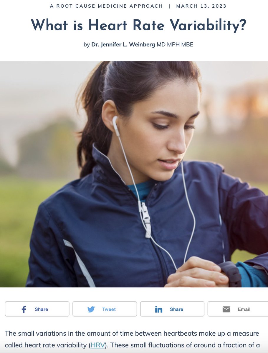 DrEddyClinic's tweet photo. RT @SimplePureWhole: The small variations in the amount of time between heartbeats make up a measure called heart rate variability (HRV). Here is how to assess HRV and why it matters: https://t.co/blf1w7DSR4 via @Rupa_Health #health #medicine #functiona… https://t.co/YuGKLCMhGc