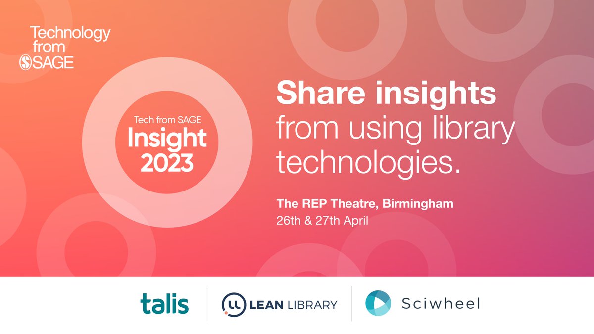 sciwheel's tweet image. *drum roll* 🥁

Due to popular demand, we&apos;ve extended our Early Bird Tickets for #TechfromSAGE Insight! 

Featuring a panel discussion on the user and best practice of #ReferenceManagers &amp;amp; many more #HigherEducation talks. 

Book your ticket: talis.com/technology-fro…