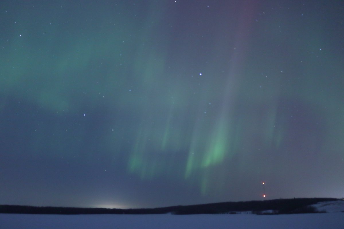 jeffmadams's tweet photo. What looked good on paper didn't quite match the optics lady aurora was showing in the sky this evening, but it was nice to get out after being down with a flu bug the last couple days. Photos taken outside of Red Deer around 2:00AM MDT. 

#ABStorm #AuroraBorealis #NorthernLights https://t.co/usgcNwTgHH