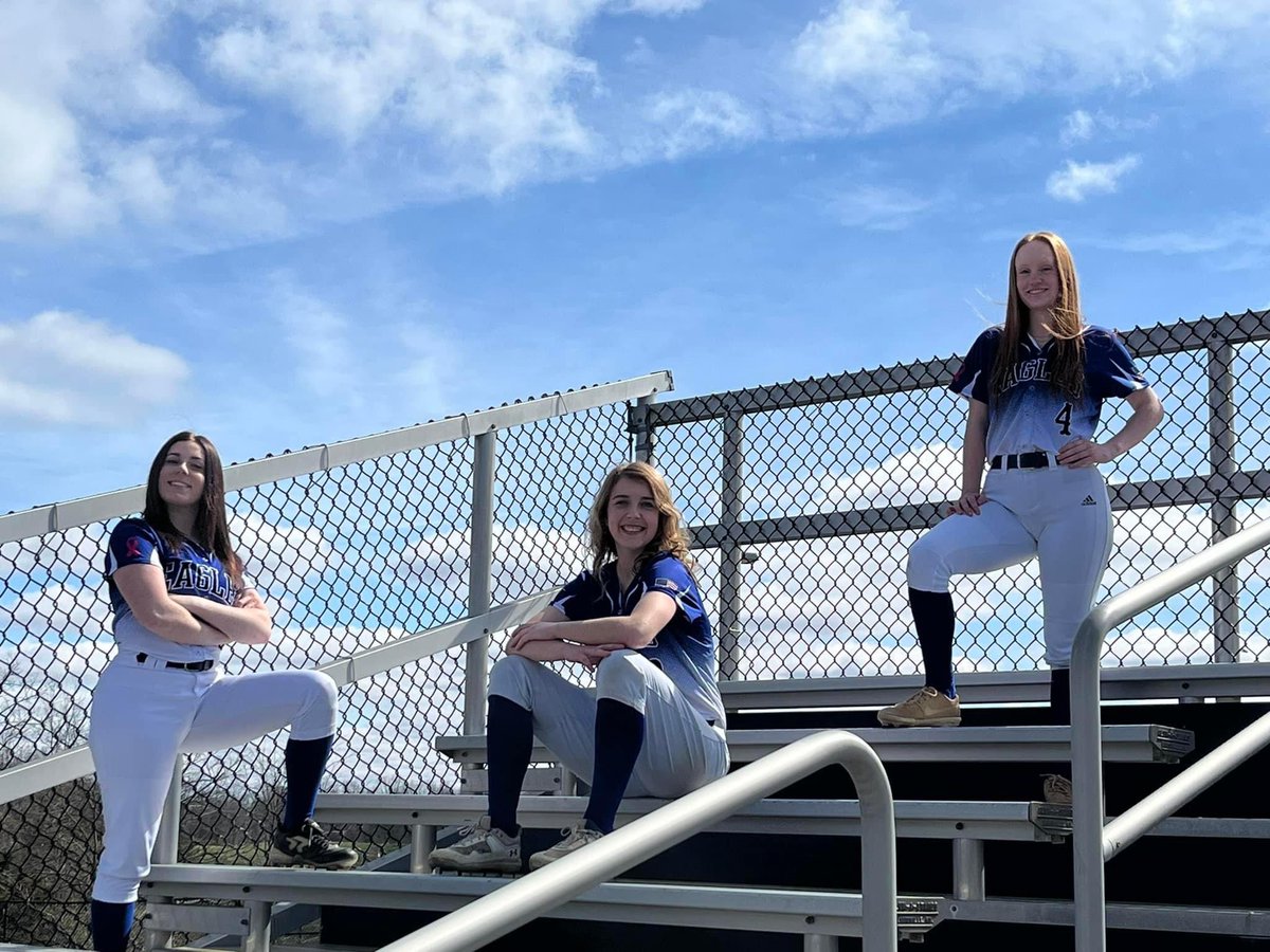 It's GAME DAY!! The lady eagles travel to Harrison County today in their season opener 💙🦅🥎
