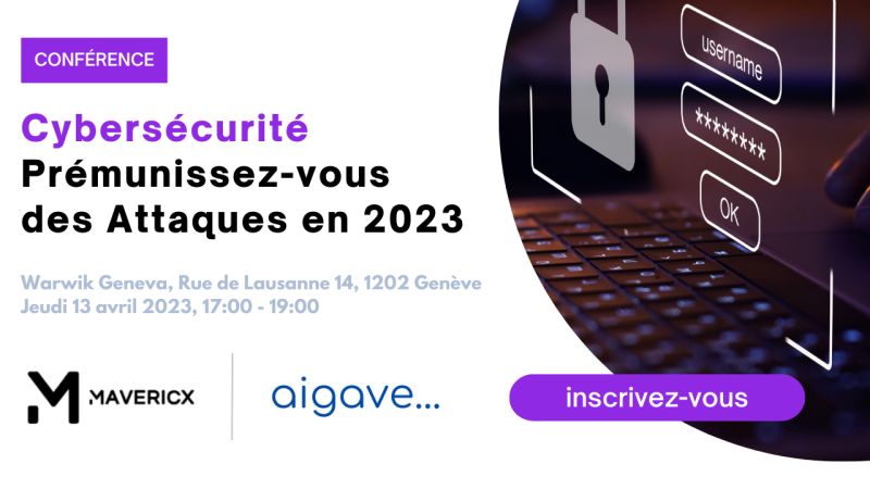 AlmaviaCX's tweet image. #EVENT​
Attaques #MFA, triples extorsions, attaques de #phishing...
Rejoignez @MavericxAgency &amp;amp; #Aigave @GillesCasteran, le jeudi 13 avril à Genève, pour une conférence sur les #tendances à surveiller en matière de #cybermenaces en 2023.​

Inscrivez-vous : mavericx.ch/cyber_premunis…