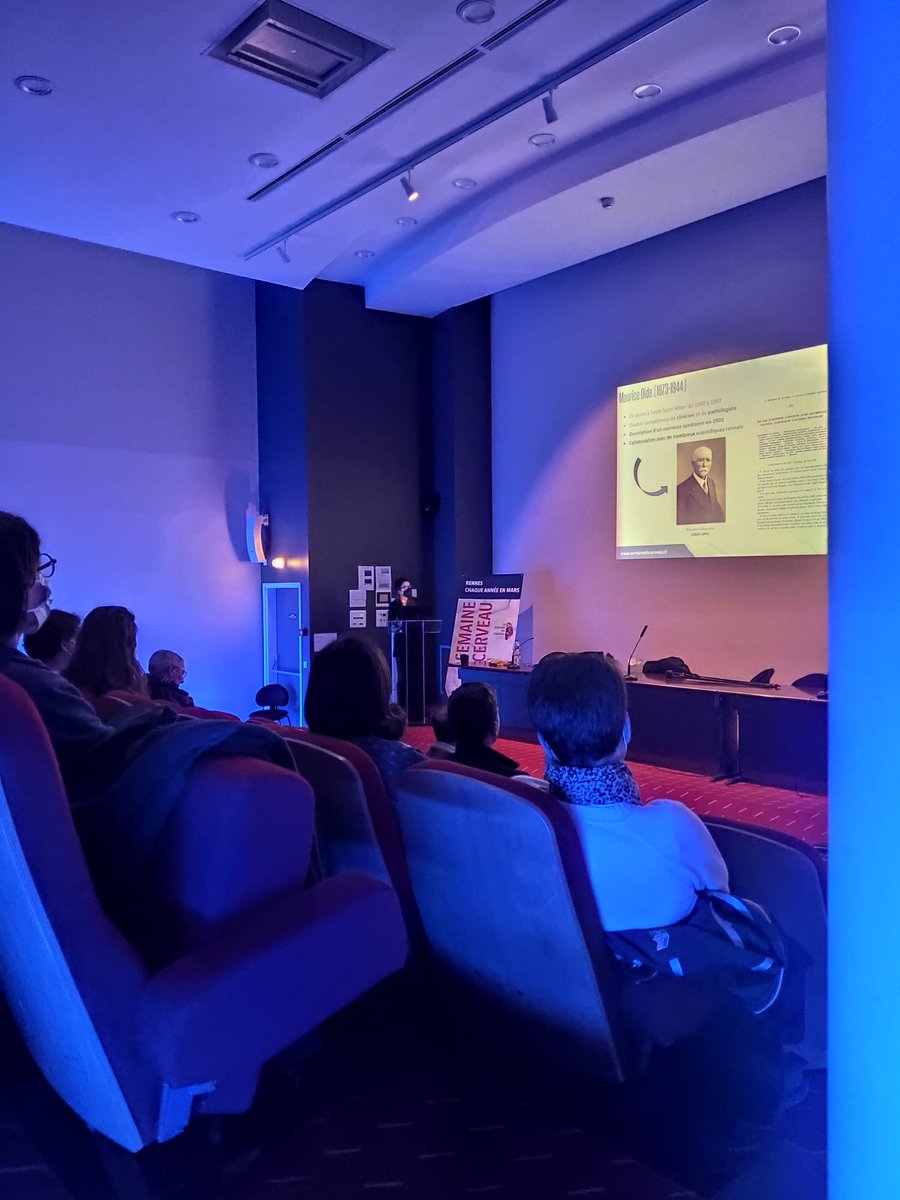 SemCerveau35's tweet photo. Retour sur la conférence du Dr @Manon_Auffret, chercheur hébergé @CHURennes / @RennesUniv) dédiée à l'histoire des neurosciences à @metropolerennes . Pour poursuivre sur cette thématique, réservez votre visite au CPHR: https://t.co/9Reb3F7e3K ! https://t.co/4XOZfHKbCb