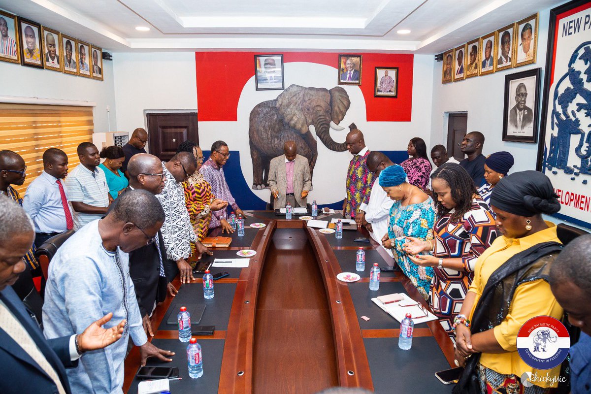 RosellaCudjoe's tweet photo. CHURCH OF PENTECOST PAYS COURTESY CALL ON THE LEADERSHIP OF THE NEW PATRIOTIC PARTY on Tuesday, March 14, 2023. https://t.co/EKIl0PCpSF