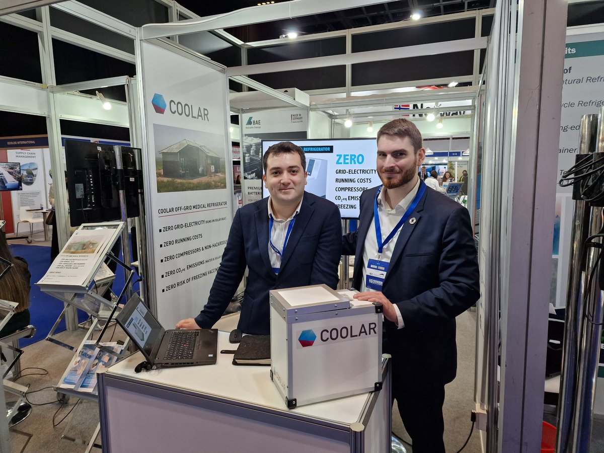If you haven't yet, come meet us at booth E15 at #DIHAD2023 to lern about #cooling vaccines off-grid with solar heat and water instead of electricity!
<a href="/dihad/">DIHAD</a> <a href="/UNIDO/">UNIDO</a> <a href="/ItpoG/">UNIDO ITPO Germany</a>