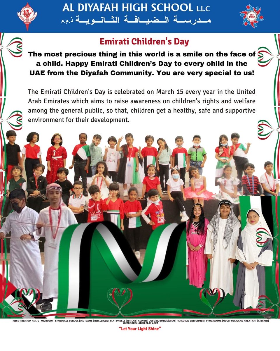 ADHSDubai's tweet photo. Emirati Children's Day
#Diyafahshines #letyourlightshine #KHDAcommunity #ADHSstudents #ADHS #ADHSphotos #KHDA #khdadubai #aldiyafah #adhsparentcommunit #EmiratiChildrensDay @KHDA @PrincipalADHS https://t.co/oguPQEc126