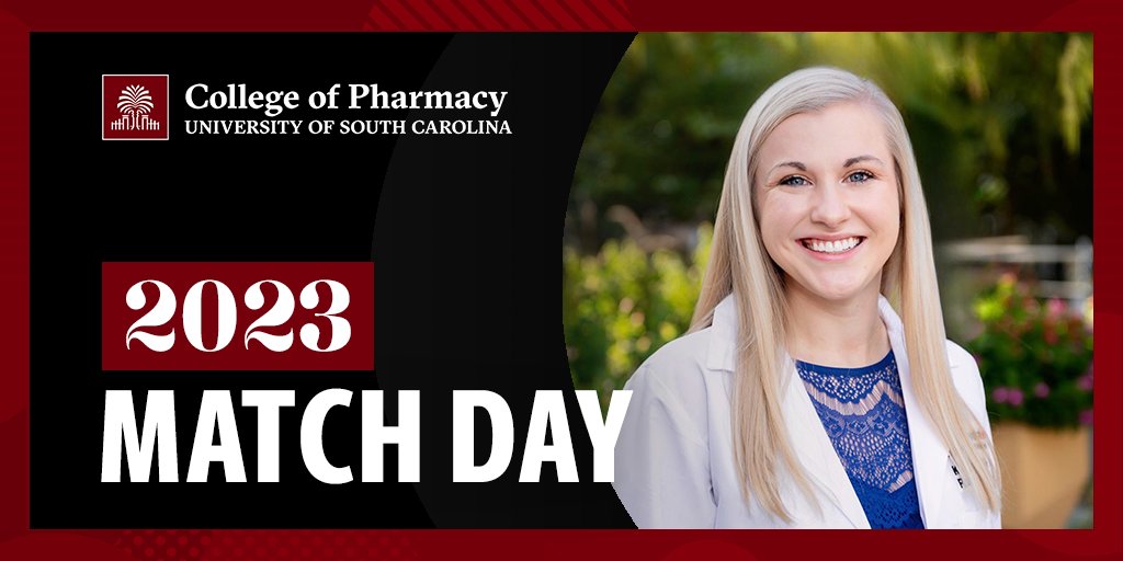 UofSCPharm's tweet photo. Alumna Kennedy Freeman ('22) matched with Childrens Medical Center Dallas for a PGY2 Pediatrics Residency 🎉

#RxMatchDay | #UofSCPharmMatch | @Kennedyjfreeman https://t.co/Atr0GkRQ3L