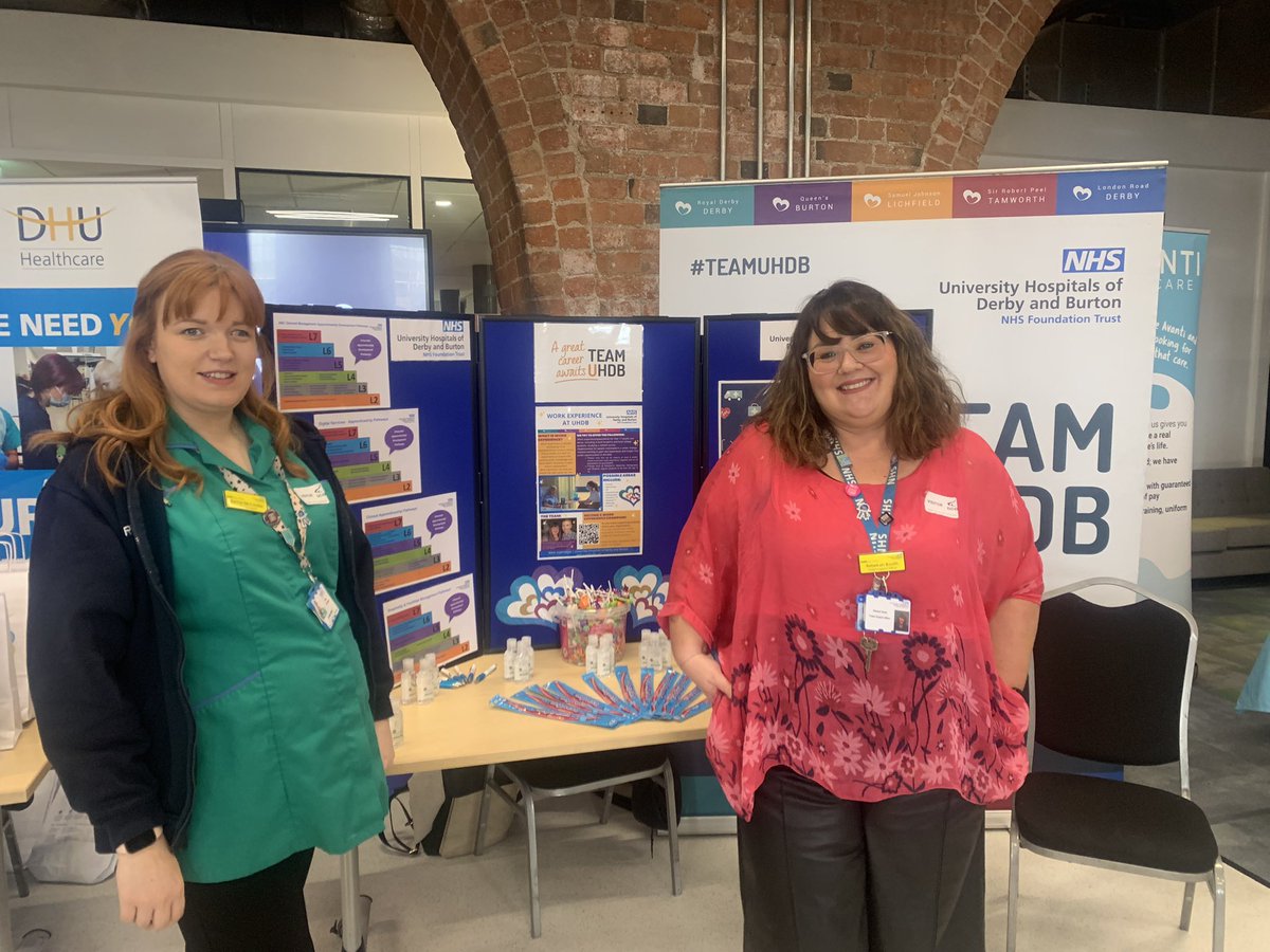 UHDBApprentice's tweet photo. We are @derbycollege Pride Park in the Engine Shed today 10-2pm @JUCareersD @UHDBTrust https://t.co/I778jdYlZ7