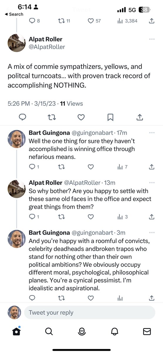 Bart Guingona On Twitter I Abhor How These People Reduce Everyone And Everything Down To 