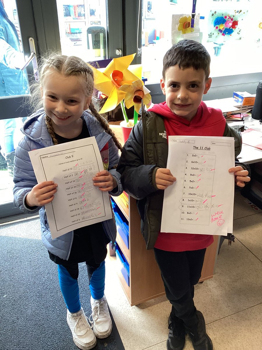Congratulations to Hannah and Teddy, they’ve both moved up a number club this week! Keep it up!⭐️ #Practise #proud