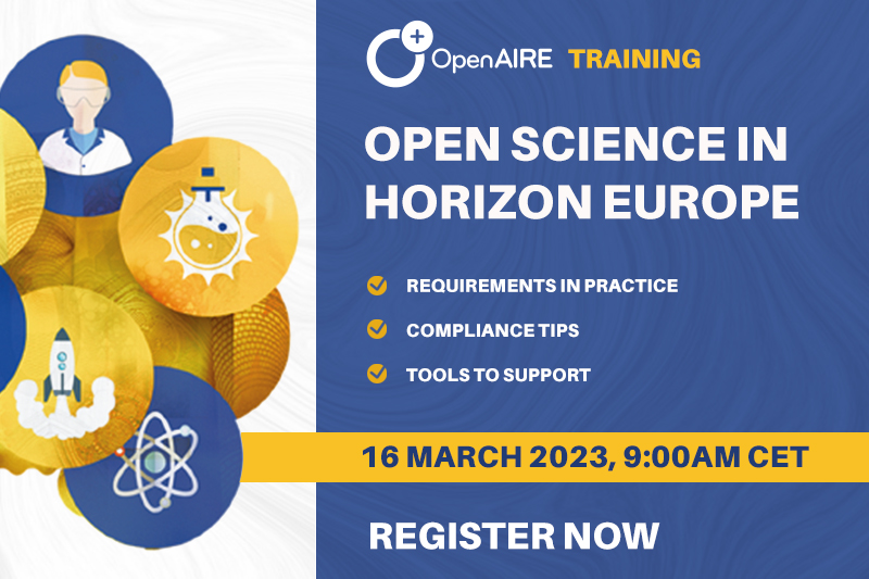 📣If you have any questions about your obligations as a @HorizonEU grant holder in terms of #OpenAccess to publications and #ResearchDataManagement
➡️Register to the @OpenAIRE_eu training: #OpenScience in #HorizonEurope
🗓️ 16 march, 9:00 AM
↪️ zoom.us/webinar/regist…