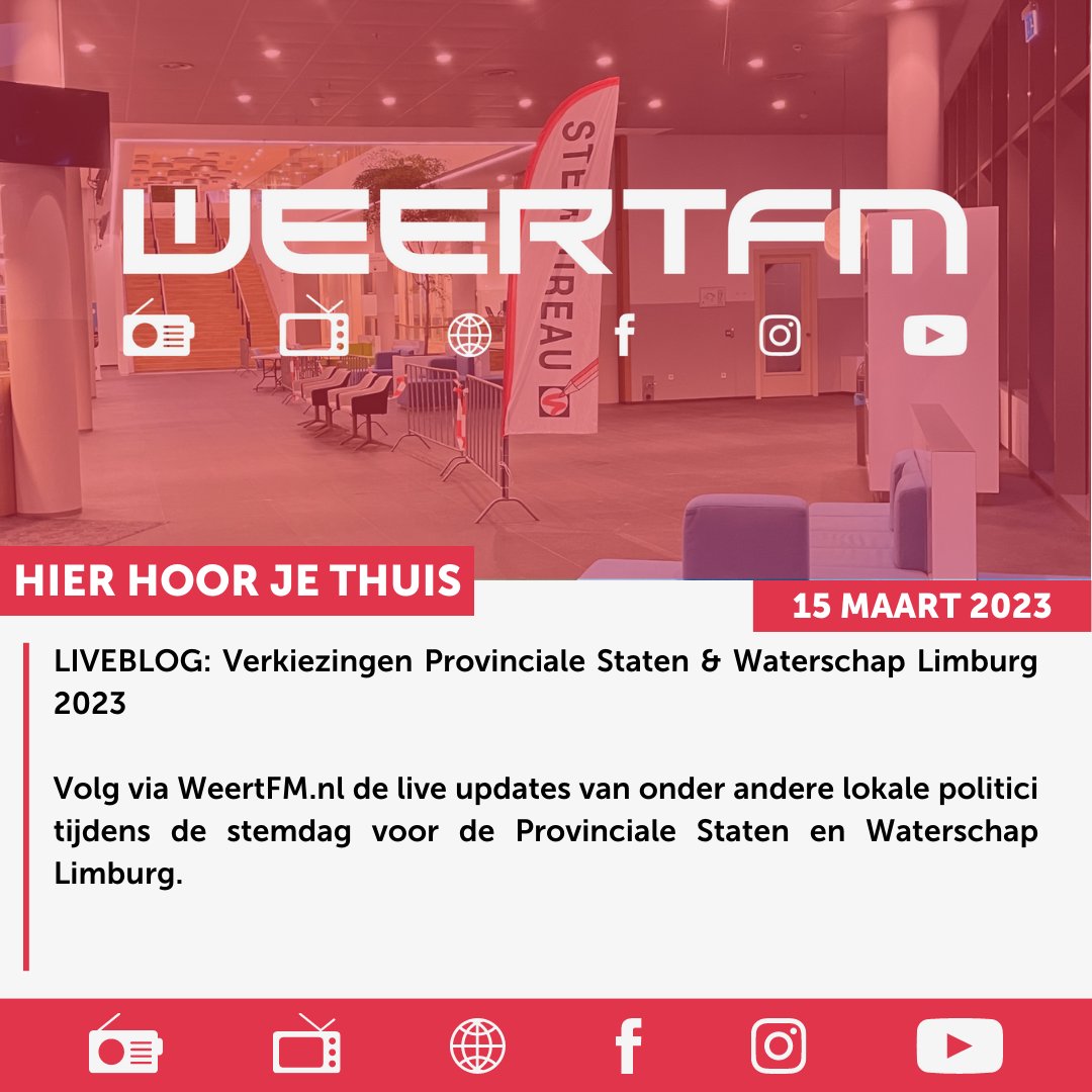 LIVEBLOG: Verkiezingen Provinciale Staten &amp; Waterschap Limburg 2023

Volg het liveblog via WeertFM.nl