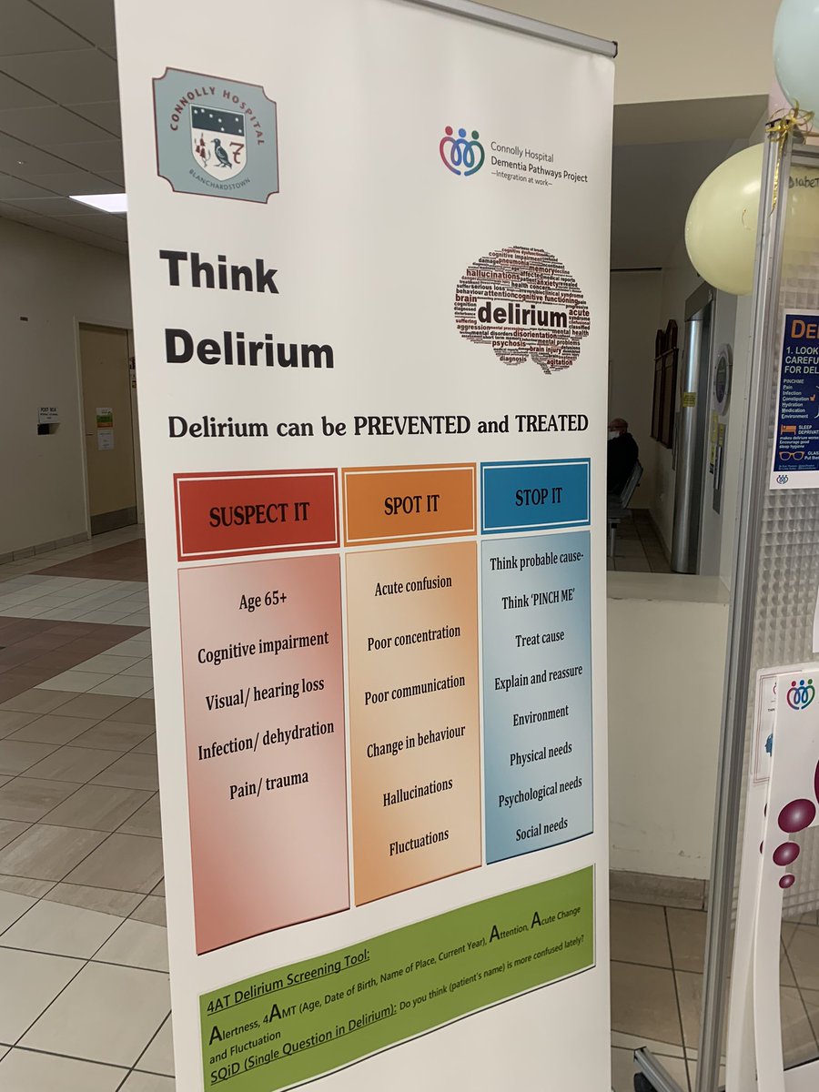 Suspect it. Spot it. Stop it. Celebrating World Delirium Day in Connolly Hospital today #WDAD2023 @HSCPConnolly @ConnollyNursing