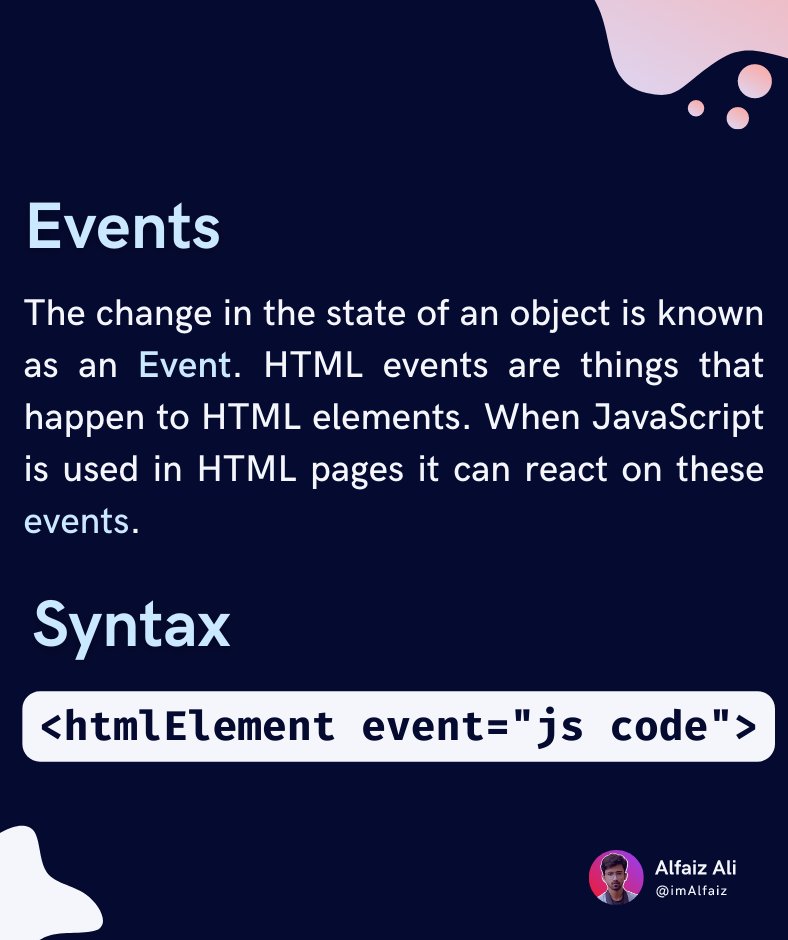 Javascript Events Explained A Thread ↓↓↓ • What is an Event? - المسلسل ...
