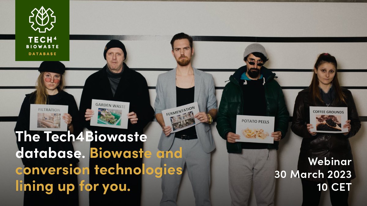 novaInstitut's tweet photo. #Biowaste and #conversion #technologies lining up for you:
Find out more about the #Tech4Biowaste #database during our free webinar on 30 March, 10:00 CET.
Registration: https://t.co/zwG9fXZUd7 https://t.co/9MWMRlbxL2