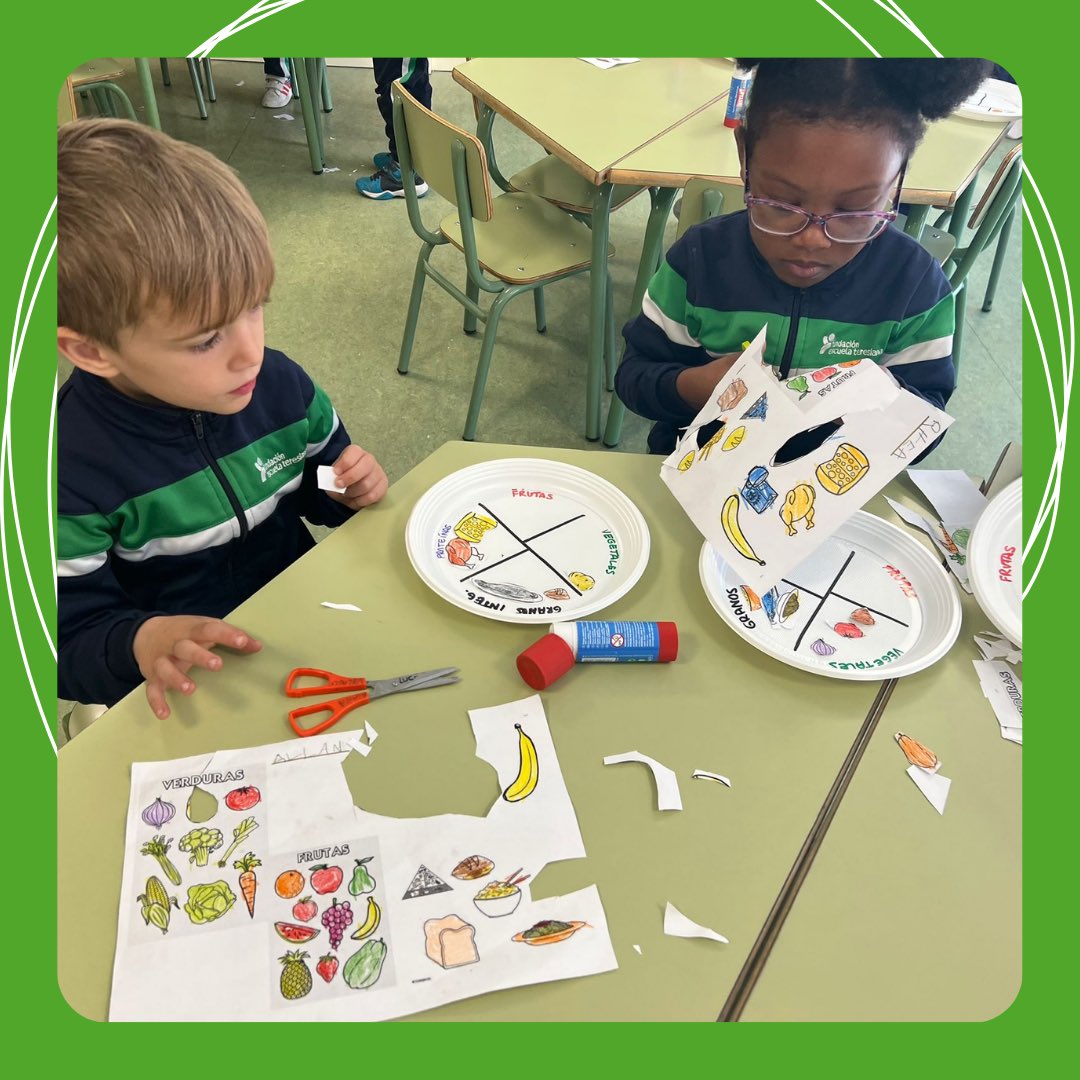 EOssoZ's tweet photo. Los alumnos de 2º de Ed. infantil, en el proyecto “Chiquichef” elaboran su plato de Harvard, aprendiendo las bases de una alimentación saludable.

#unasumabrillante #colegiobilingüe #zaragoza #teresianas @feteresiana #alimentación #saludable #chiquichef https://t.co/G07fijXrWB