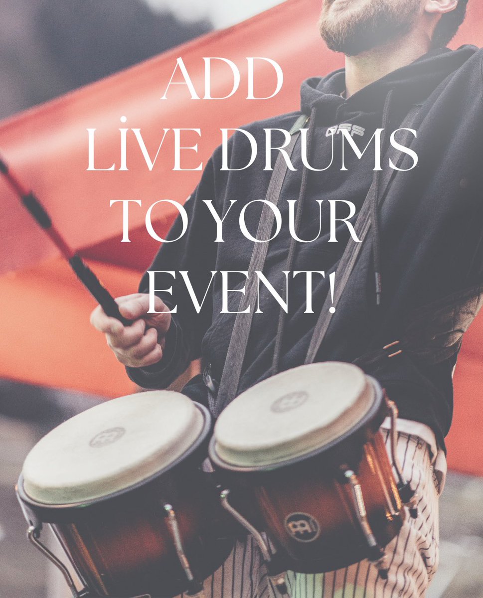 tobiripley's tweet photo. 🥁 ROAMING BONGO’S 

🥁 A FULL LIVE PERCUSSION SHOW 

🥁 POOLSIDE, CHILLED PERCUSSION 

LET’S CHAT 🪩 https://t.co/kkAMl8ekBz