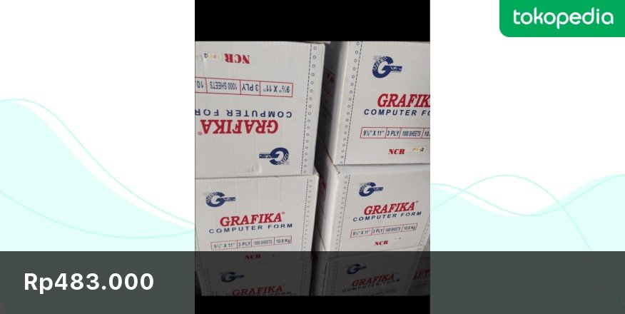 SBT165's tweet photo. Coba cek ini, deh: "GRAFIKA-Kertas komputer computer form 3 ply 9,5" x 11" ÷ 2" Rp483.000 di toko sinar bangunan teknik Tokopedia. Bisa bebas ongkir, lho.
https://t.co/EeFrL5VVEM https://t.co/FAAuKdbwQr
