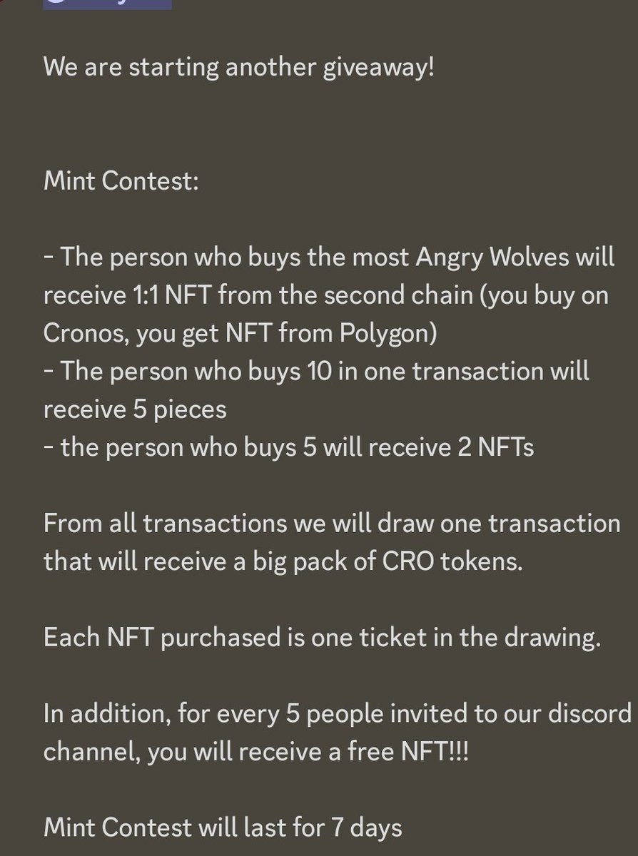Angry Wolves | Mint LIVE on CRONOS and POLYGON tweet media