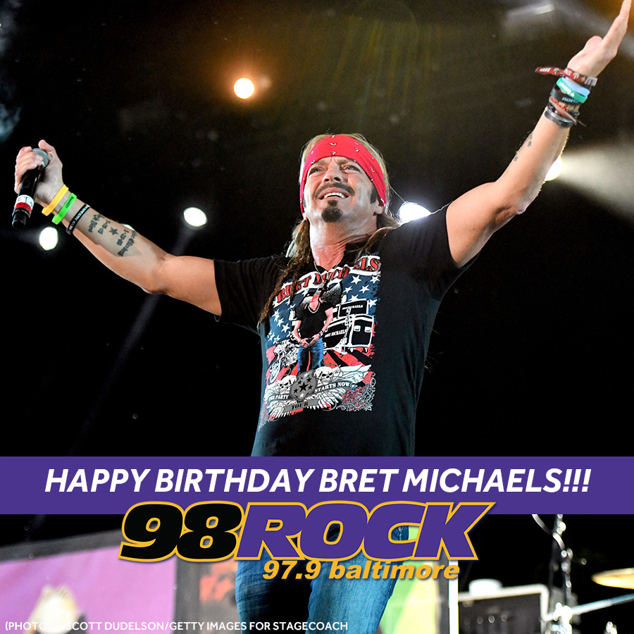 Happy 60th birthday to Poison singer Bret Michaels!  