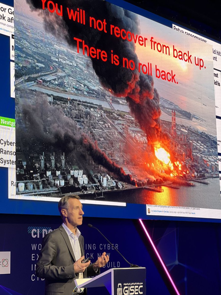 ciscomiddleeast's tweet photo. Earlier today at Critical Infrastructure Dome - an insightful session by #Cisco's CISO Advisory Director, Eric Vedel, on Best Practices for safeguarding Revenue-Generating Operations!
#weareciscosecure #GISECGlobal #GISEC https://t.co/Z4JXJrnHc3