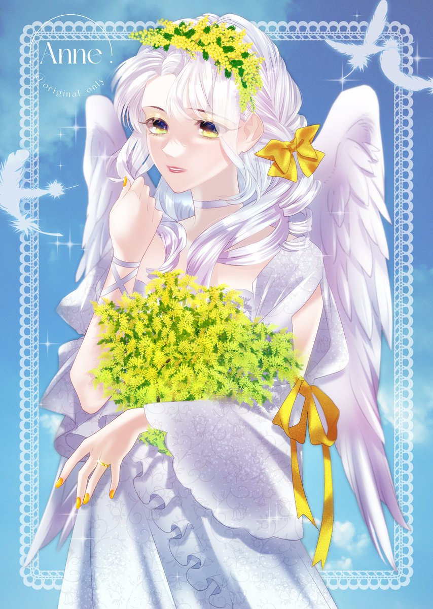 「#三億アカウントの中から私を発掘してください  天使が大好き。ファンタジーな世界」|杏@7/12 OC立ち絵🐈‍⬛のイラスト