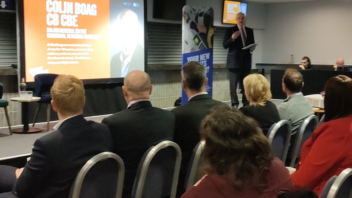 We've got started at the Recruit Veterans event this morning hearing from our Chairman, Major General Colin Boag. Great insight from his personal experiences.