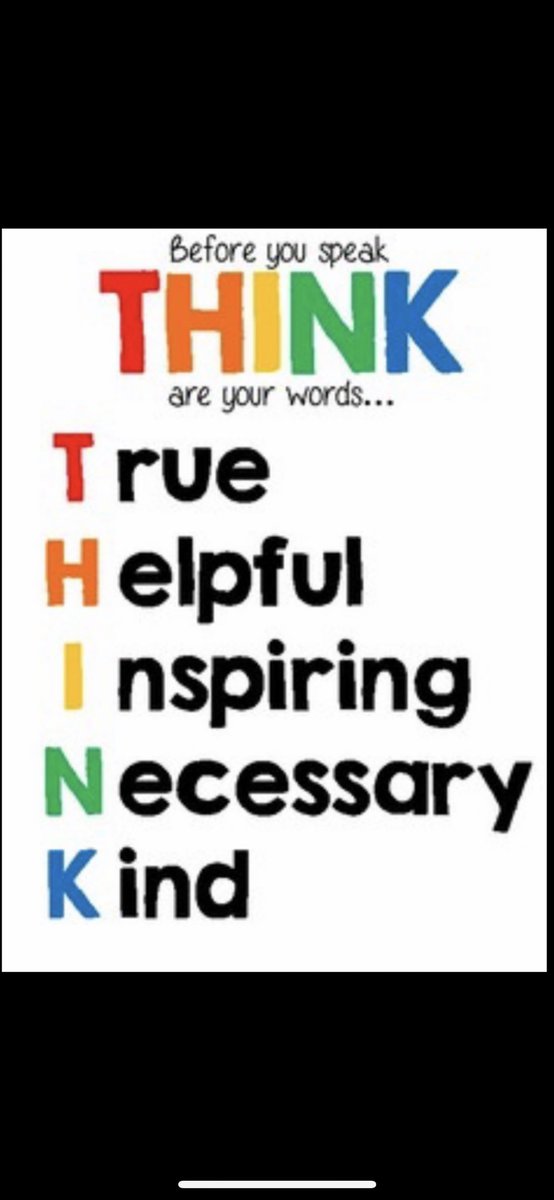 Conflict is inevitable in schools and minor disagreements can easily escalate if people lose their composure. Always worth taking a step back and a moment to THINK before you speak. #pdsl @patriciamannixm <a href="/niamhickey/">Dr. Niamh Hickey</a> @misskmaye <a href="/Leaders_SoE/">UL_ELLA</a>