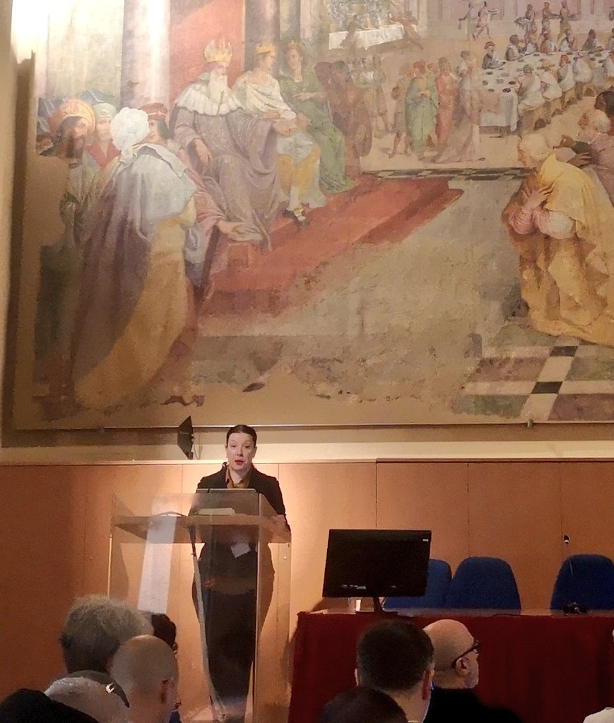 SpiceH2020's tweet photo. Valentina Pressuti, Coordinator of @PolifoniaH2020: this project uncovers influences and similarities in European musical heritage, and develops new ways of sharing and opening up these hidden connections with researchers and the public.

#EXICE https://t.co/HYcB5OGklx