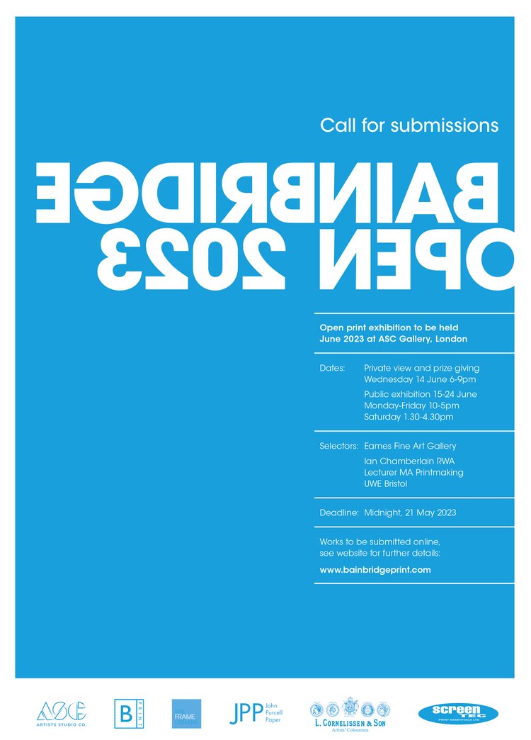 stbridefdn's tweet photo. One for our inky friends - @bainbridgePRINT are seeking submissions for their Bainbridge Open 2023 showcase of contemporary print based art

https://t.co/VIHLauJlka https://t.co/AF4hFnz03B